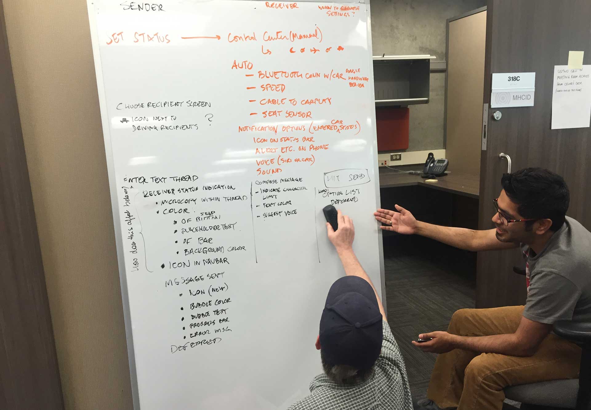 team brainstorming session