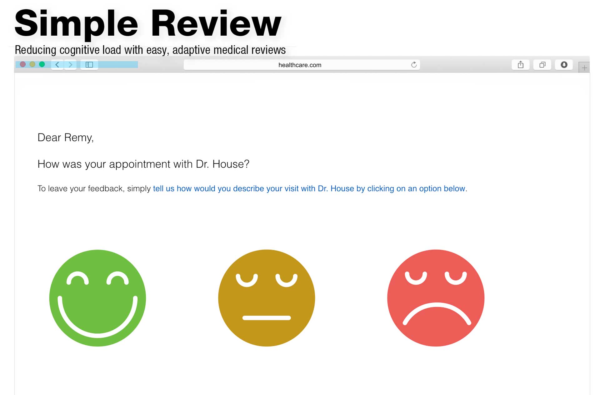 simple review project poster